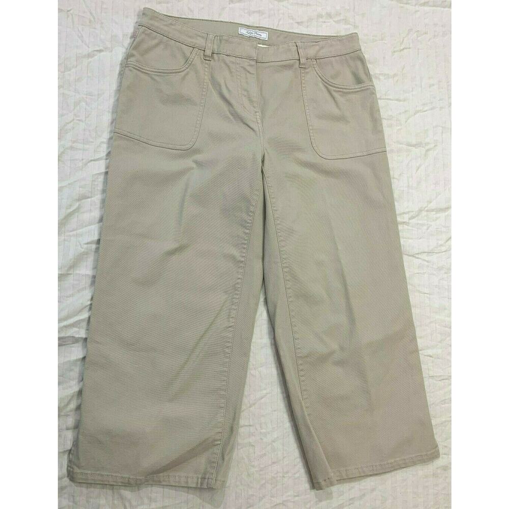 🍏🍏🍏    INDIGO PALMS WOMENS CAPRIS PANTS SIZE 12 🍏🍏🍏